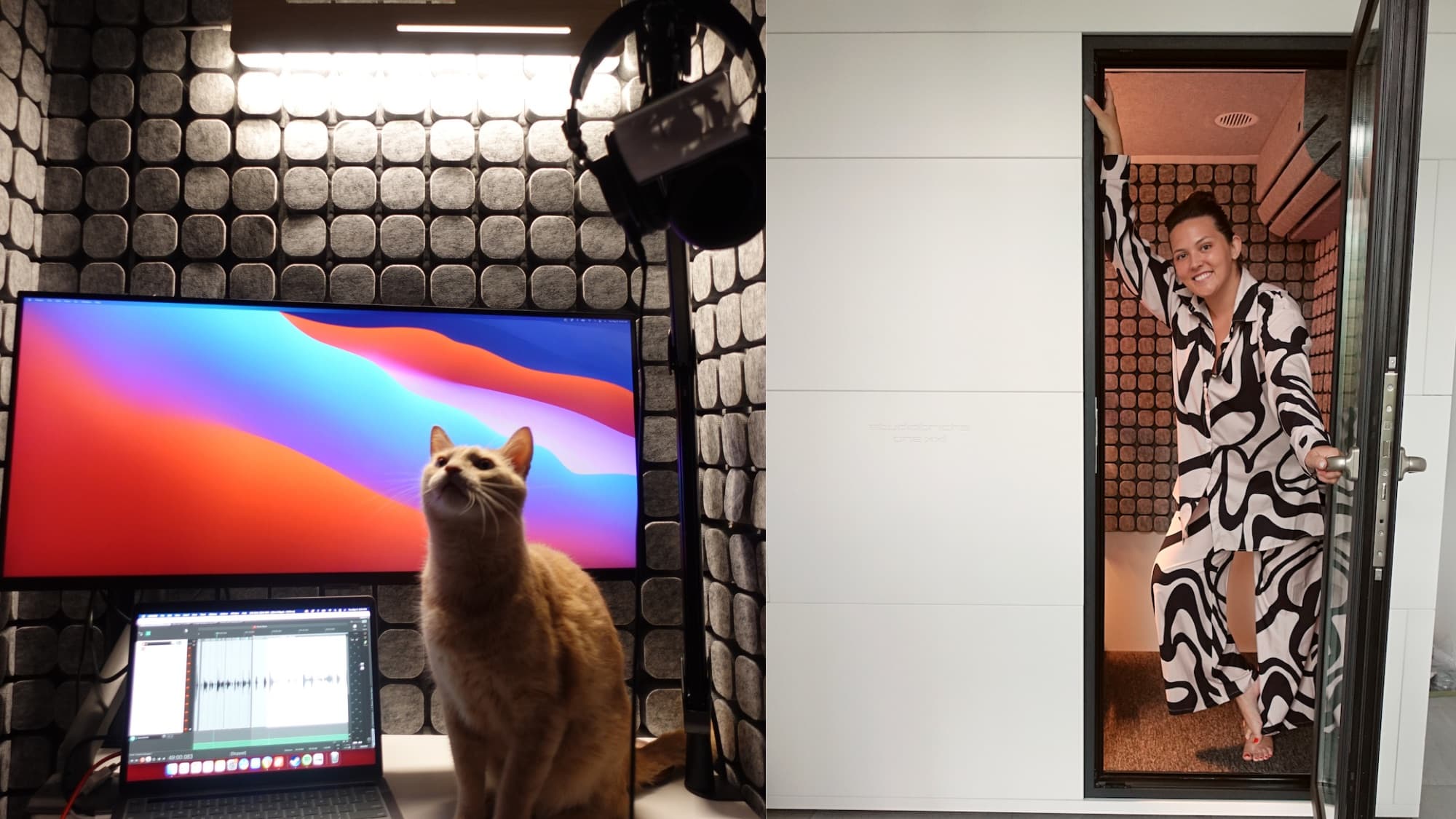 Jenna Pinchbeck's broadcast-ready home voice over studio